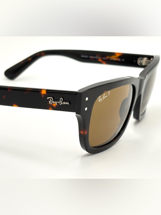 Ray-Ban Tortoiseshell Frame Sunglasses with Brown Polarized Lenses RB2283 992/57 - Picture 13 of 14